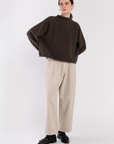 Cream Barrel Pant