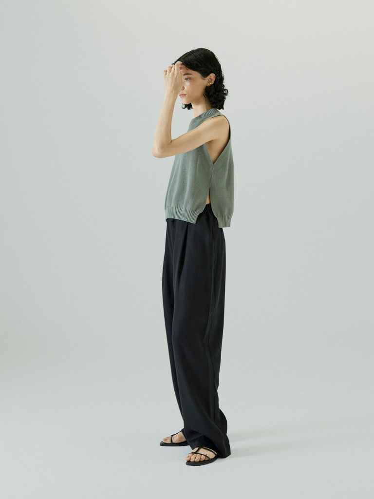 Perry Trouser - Black Tencel