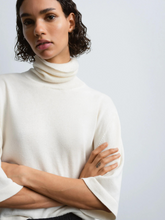 Load image into Gallery viewer, Cotton &amp; Cashmere Turtleneck Sweater - Natural