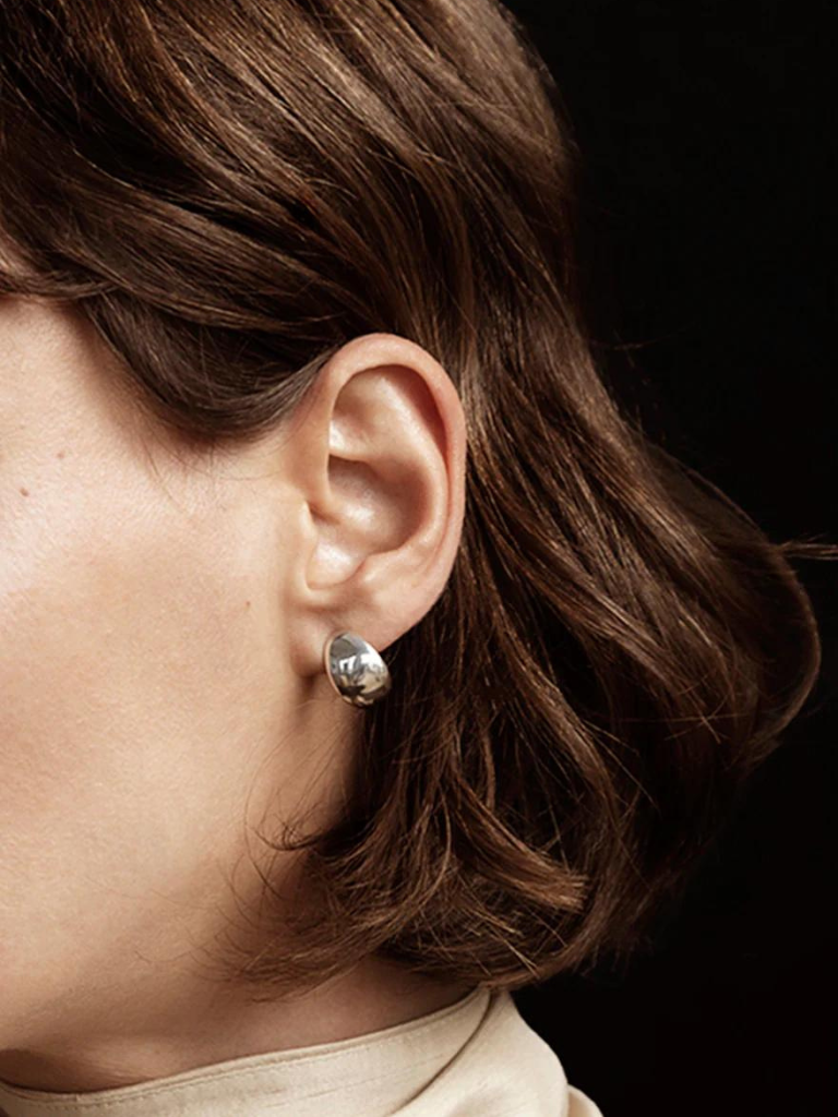 Huggie Earrings - Silver