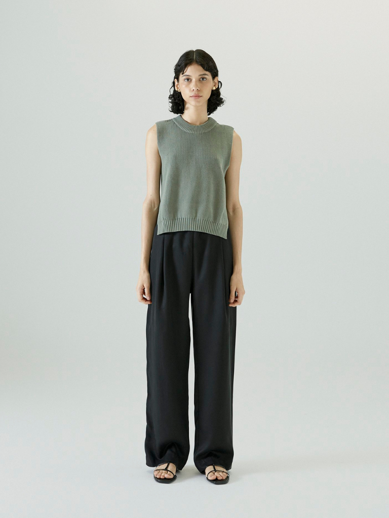 Perry Trouser - Black Tencel
