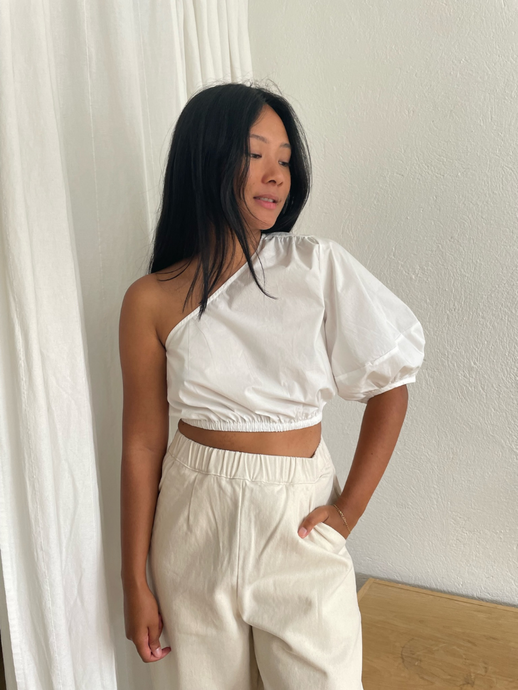 Colette Top - White Cotton