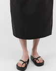 Cross Strap Flatform - Black