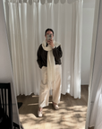 Cream Barrel Pant