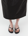 Cross Strap Flatform - Black