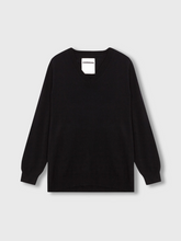 Load image into Gallery viewer, Cashmere V-neck Sweater - Black