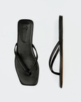 Salina Sandal - Black Leather
