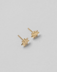 Sun Stud Earrings - Gold