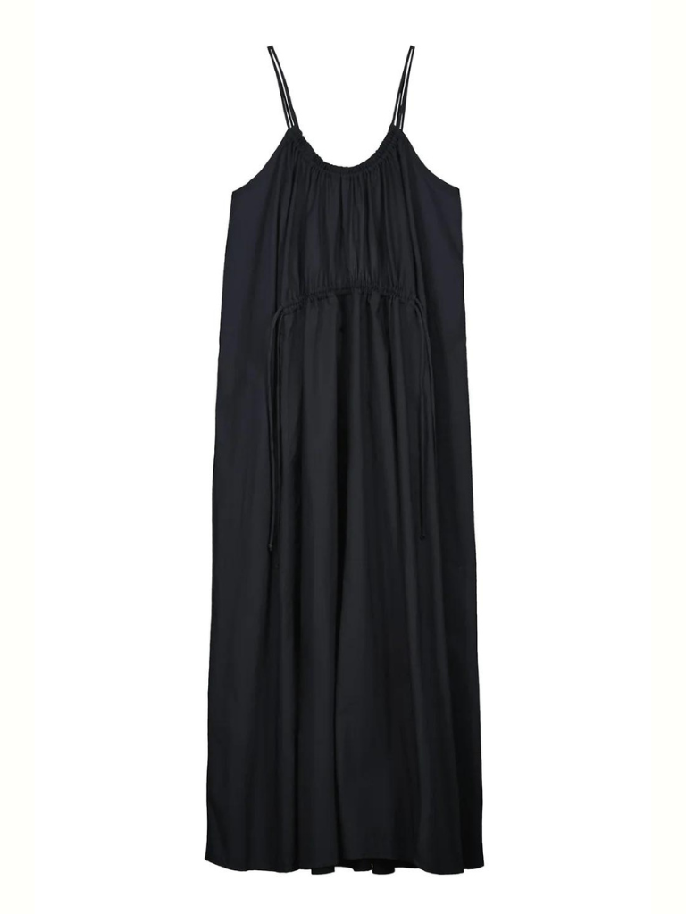 Maya Dress - Black Cotton