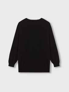 Cashmere V-neck Sweater - Black