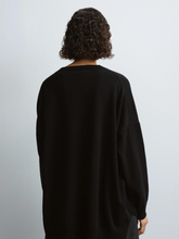 Load image into Gallery viewer, Cashmere V-neck Sweater - Black