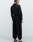 Flecked Cotton Pants - Anthracite