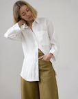 Luc Shirt - White Linen