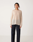 Feather Knit - Creme (Mohair, Wool blend)