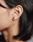 Sun Stud Earrings - Gold