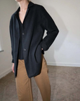 Nadine Blazer - Black Linen