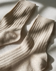 The Her Sock - Ivory Gold Glitter