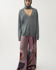 Phlox Kitted Sweater - Light Grey Melange