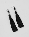 Miriam Earrings - Sterling Silver, Onyx