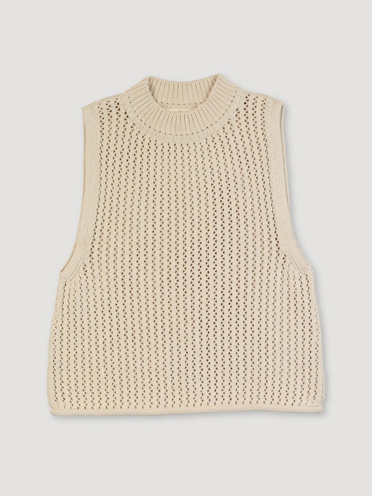 Cream Wave Vest