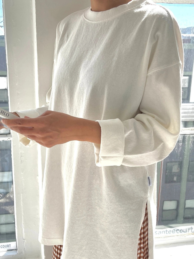 Sunday Tee - White Cotton