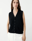 Oversized Waistcoat - Black