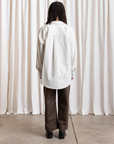 Button Down Oversized Shirt - Ecru
