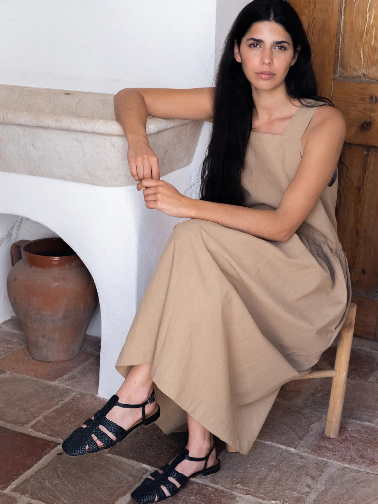 Arlo Sandal - Black Leather