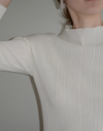 Isla Rib Top - Cream
