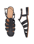 Arlo Sandal - Black Leather