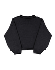 Faded Black Rolled Sweater