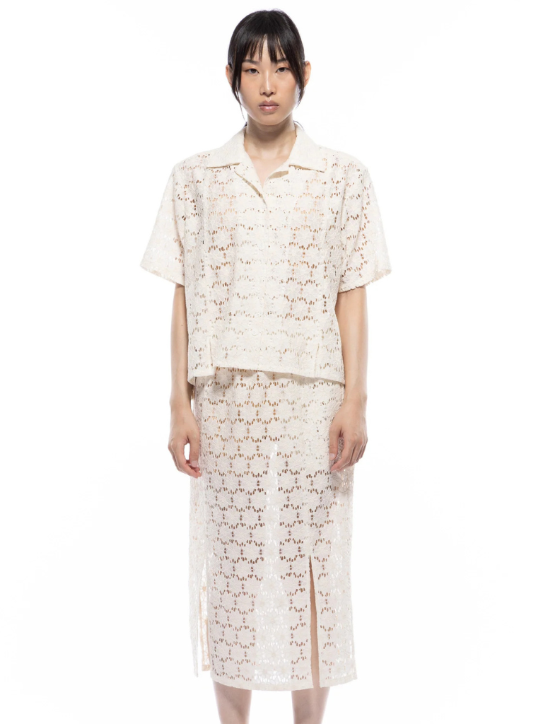 Tuscon Shirt - Ivory Lace