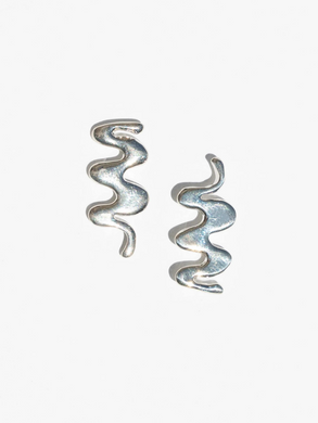Kombu Earrings - Sterling Silver