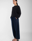 Faded Black Rolled Sweater