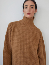 Load image into Gallery viewer, Lattice Turtleneck - Fawn