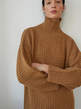 Load image into Gallery viewer, Lattice Turtleneck - Fawn