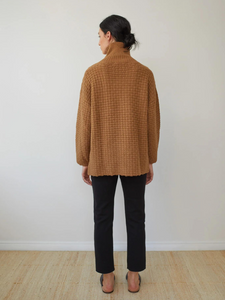 Lattice Turtleneck - Fawn