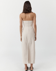 Canvas Pleat Cocoon Dress - Shell