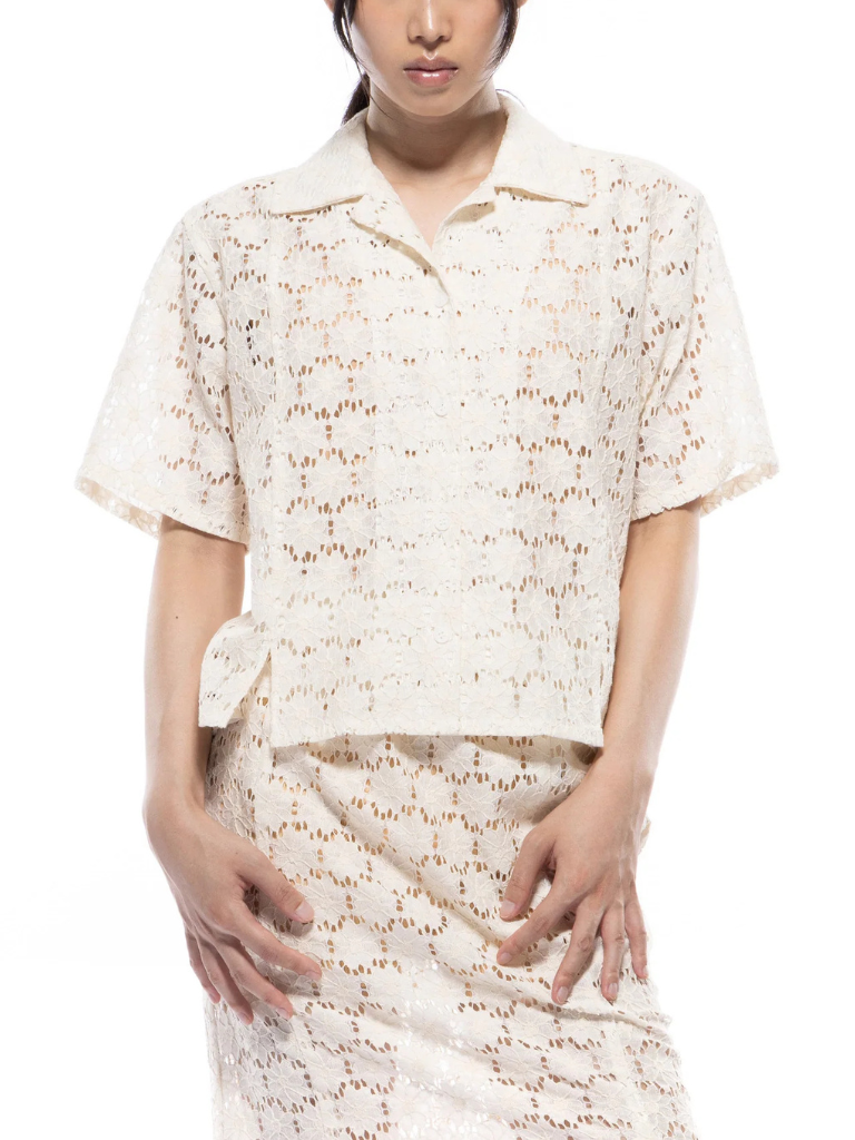 Tuscon Shirt - Ivory Lace