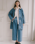 Town and Country Coat - Medium Blue