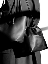 Load image into Gallery viewer, Square Gathered Bucket - Black
