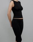 Recline Bateau Sleeveless - Black