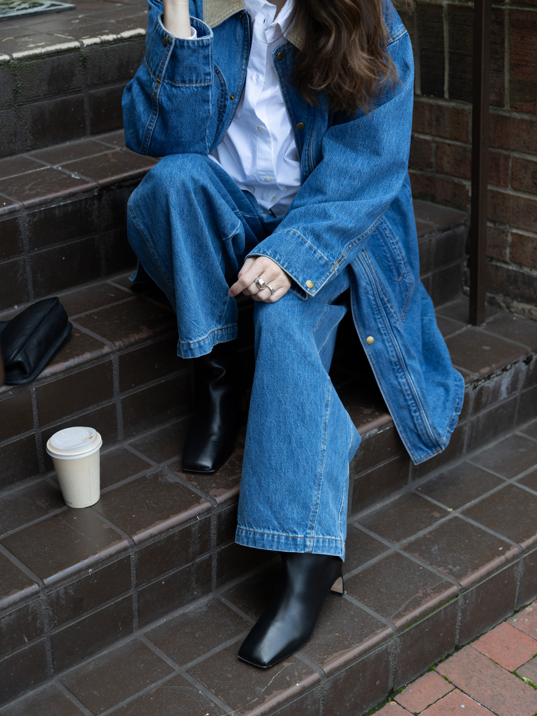 Town and Country Coat - Medium Blue