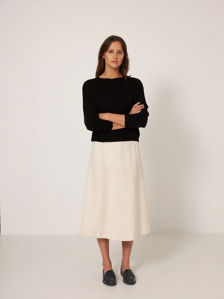 Pebble Knit - Black (Egyptian Cotton)