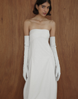 Canvas Pleat Cocoon Dress - Shell