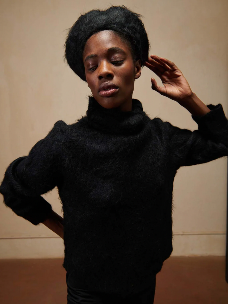 Brushed Beret - Noir