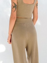 Load image into Gallery viewer, Knit Trouser - Faded Olive