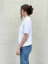 Load image into Gallery viewer, White Collared Henley Tee