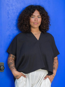Everyday Top in Cotton Lyocell - Black