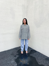 Load image into Gallery viewer, Ivory + Pine Striped Blouse